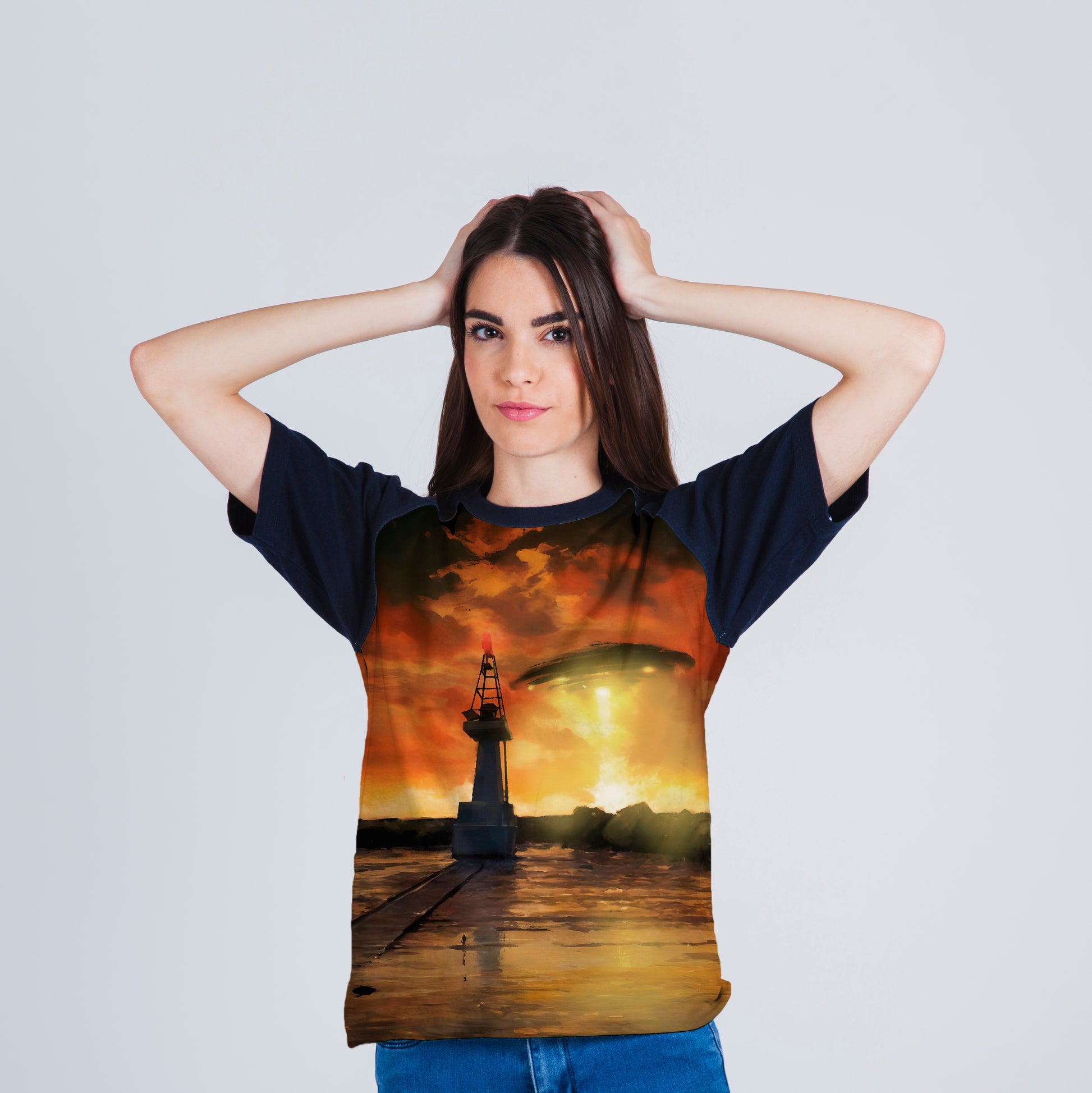 UFO Playera de mangas cortas