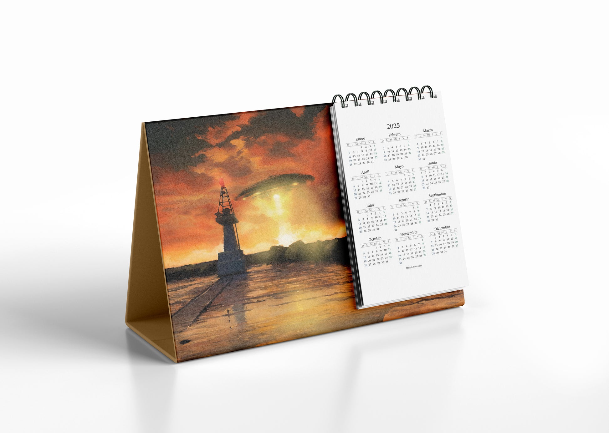 UFO calendario de mesa
